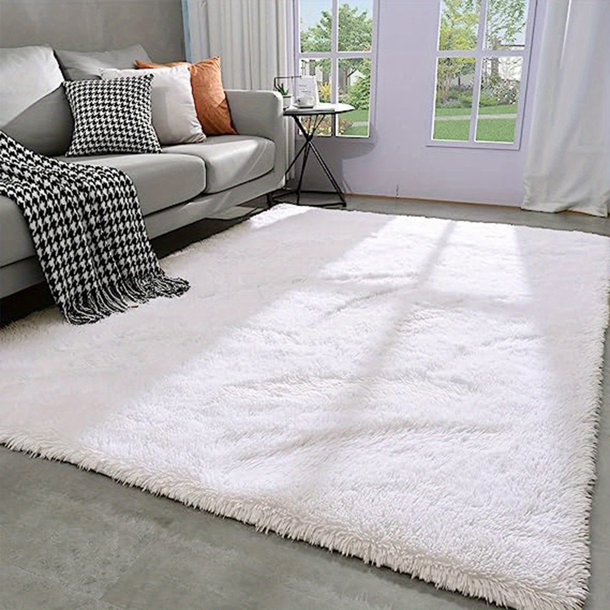 Plush Shaggy Rug for Living Room Bedroom Soft Fluffy Throw Carpet