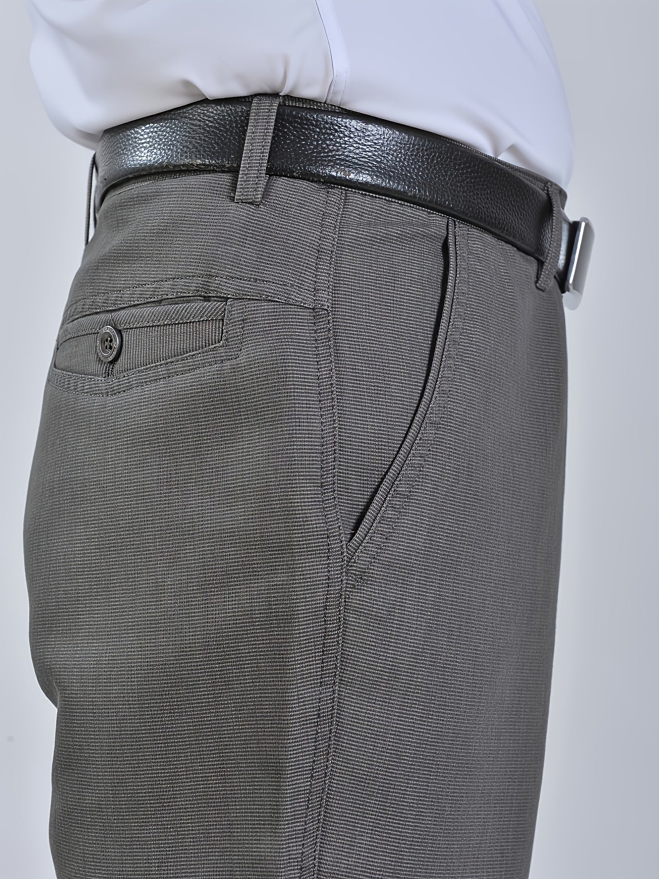 Men's Loose Straight Suit Pants Casual Business Formal Wear