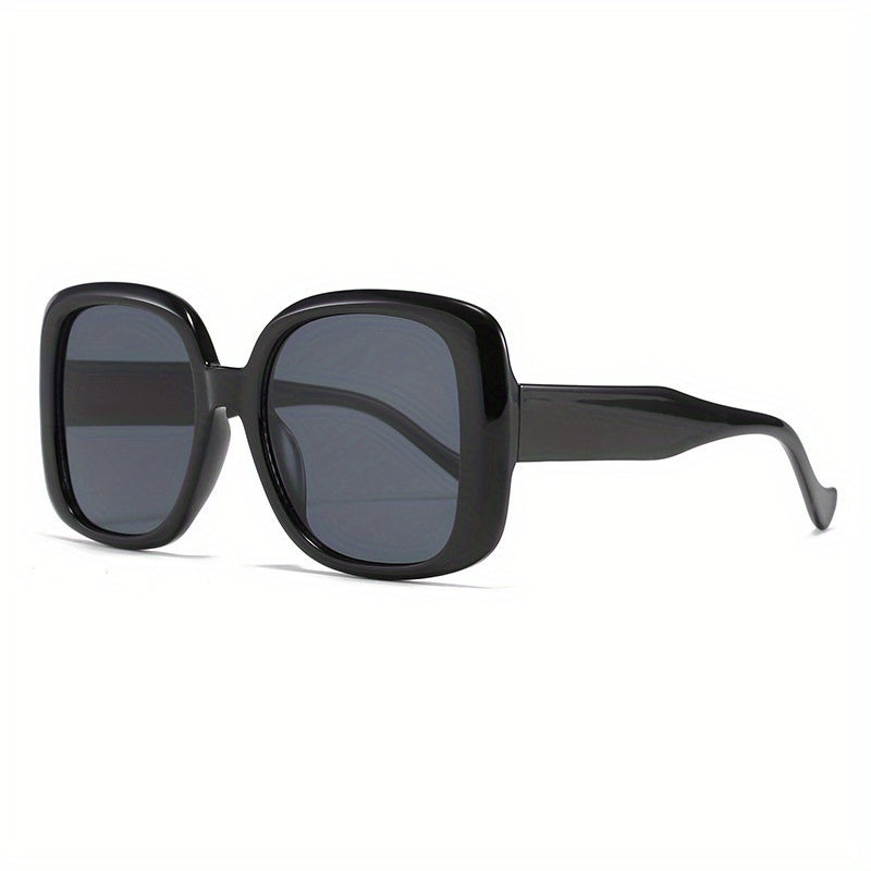 Y2K Large Square Sunglasses Tortoiseshell Gradient UV400 Sun Shades
