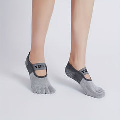 Women's 5-Toe Split Yoga Socks Non Slip Strap Sports Socks