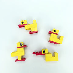 6pcs Small Grain Building Blocks Ducklings Toy Gift Thanksgiving