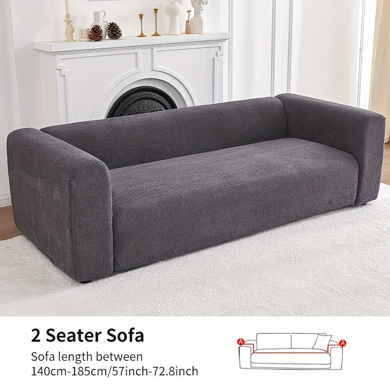 Soft & Elastic Sofa Slipcover Solid Non-slip Furniture Protector