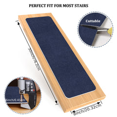 6pcs Non Slip Carpet Stair Treads Anti Moving Grip Beauty Rug Tread Safety
