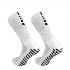 Breathable Sports Soccer Socks Compression Non-slip Silicone Outdoor Running