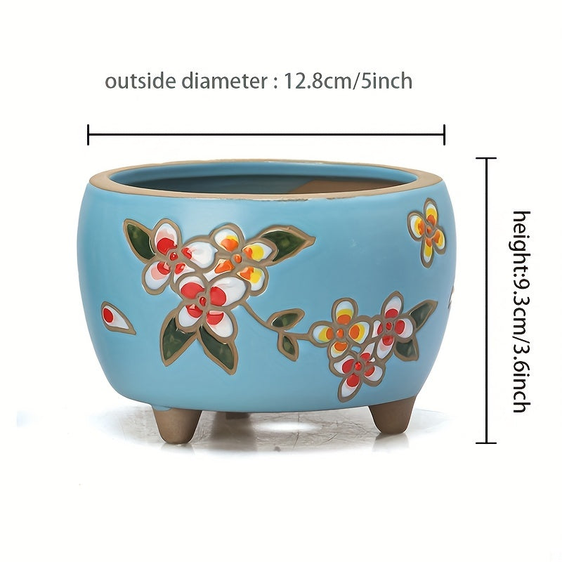 Hand Painted Yanxi Flowerpots Creative & Breathable