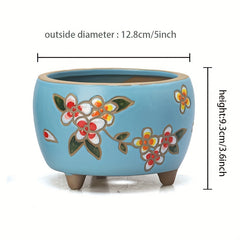Hand Painted Yanxi Flowerpots Creative & Breathable