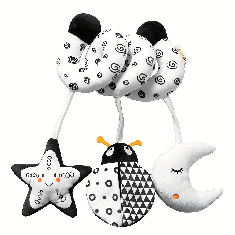 Cute Animal Crib Toy with Bell and Bee - Baby Toy Spot
