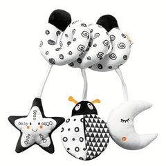 Cute Animal Crib Toy with Bell and Bee - Baby Toy Spot