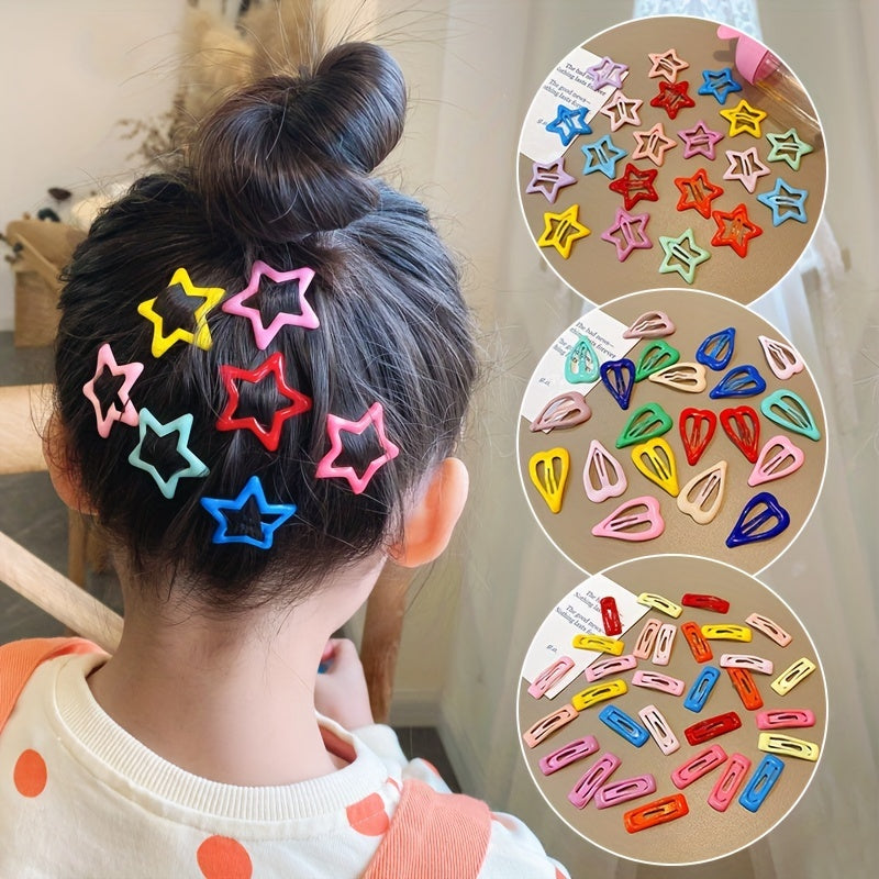 10pcs Luminous Hair Clips Decorative Accessories for Girls