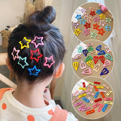 10pcs Luminous Hair Clips Decorative Accessories for Girls