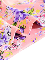 3pcs Chinese Floral Cotton Briefs Comfortable Mid Waist Intimates Panties