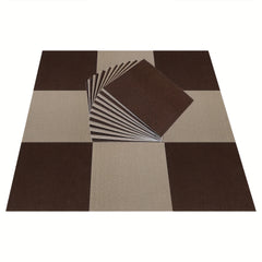 20pcs Plush Puzzle Floor Mat Soft Area Rug Anti Slip Comfort Seat Pads