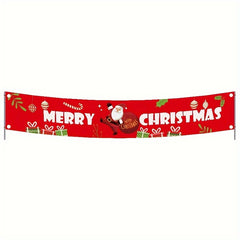 Christmas Banner Indoor/Outdoor Party Decoration Supplies