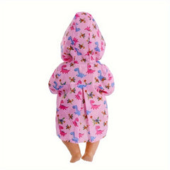 Pink Raincoat for 18 inch Dolls Fits 43 Newborn Dolls Ages 3-6