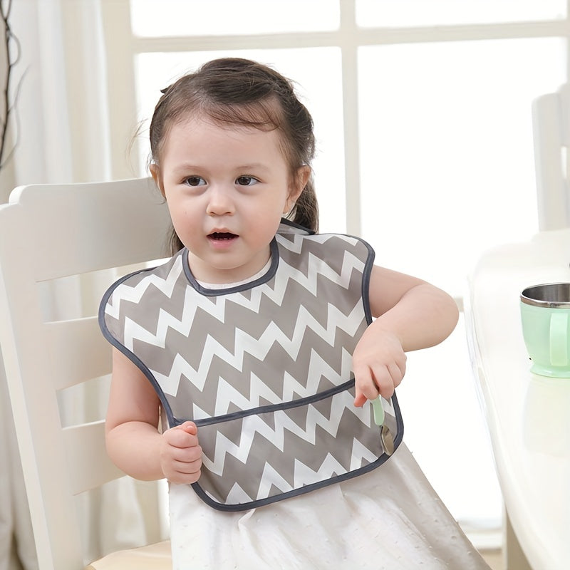 Baby Soft Bib Cartoon Printing Washable Bib Boys Girls Feeding Bib