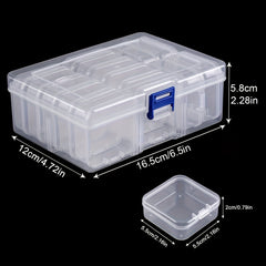 Freestanding Square Box Art Accessories Storage Organizer DIY Crafts Diamond Pai