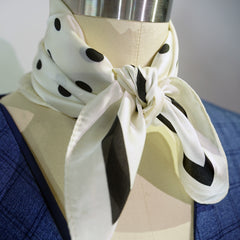 Polka Dot Bandana Casual Neckerchief Scarf Head Wrap Bag Handle Charm