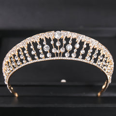 Silver Rhinestone Crystal Tiara Bridal Crown Wedding Hair Accessories