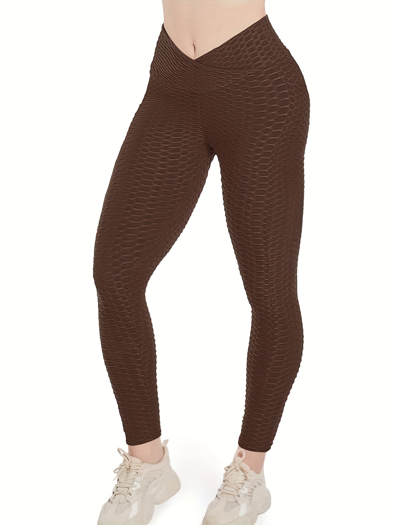 High Waist Yoga Pants Tummy Control Ruched Butt Lifting Leggings