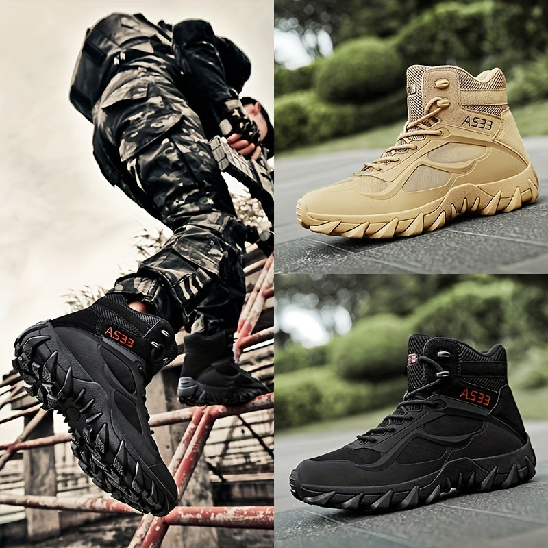 Men's Tactical Hiking Boots Anti-slip Rubber Sole Outdoor Adventure