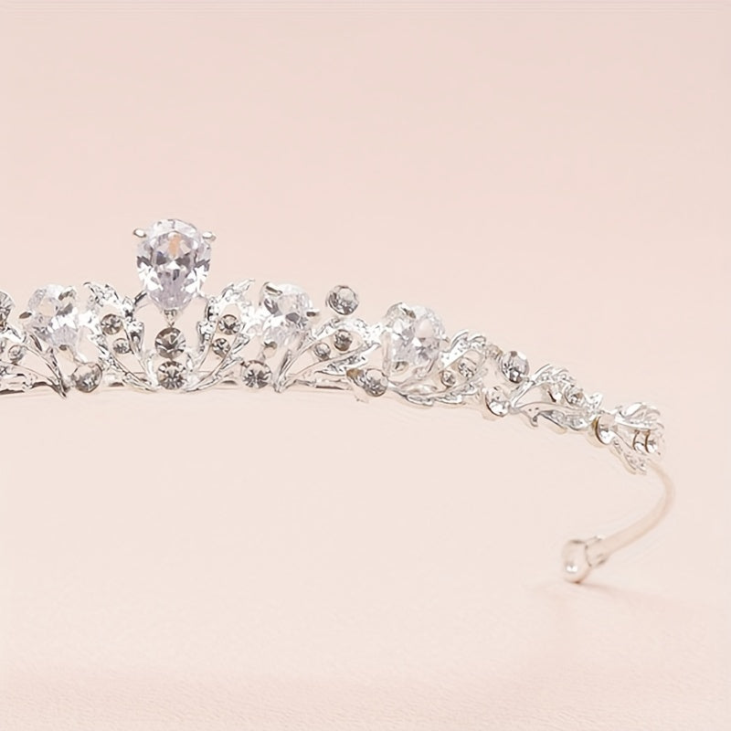 Baroque Crystal Tiara Headband Women Hair Accessories