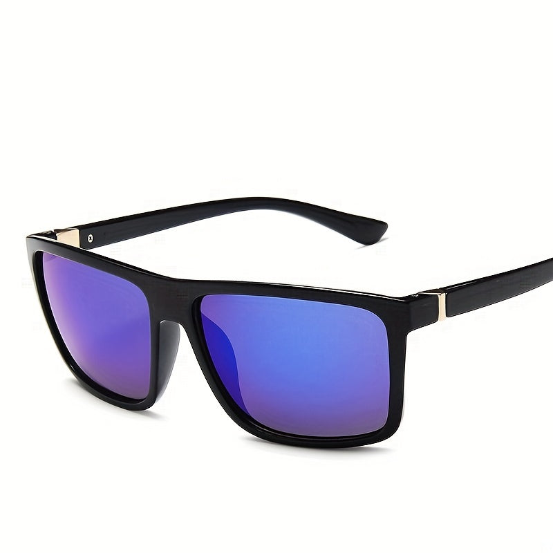 Square Frame Sunglasses Mod Metal Decor Glasses UV400