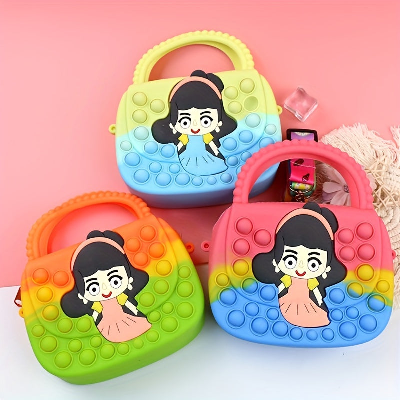 Kids Cartoon Girl Pattern Purse Gift For Children