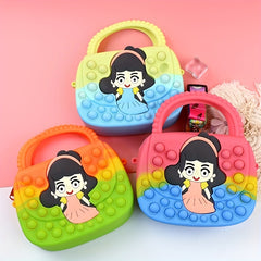 Kids Cartoon Girl Pattern Purse Gift For Children