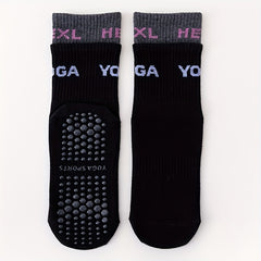 Sporty Yoga Socks Non Slip Sweat Absorption Casual Mid Calf Socks