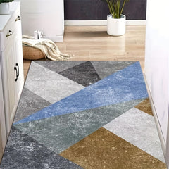 Nordic Geometric Pattern Area Rug Non-Slip Large Carpet Washable