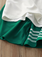 2pcs Boys Round Neck T shirt & Shorts Summer Sports Clothing