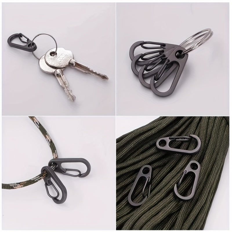 10pcs Mini Carabiner Keychain for Hanging - Camping, Mountaineering
