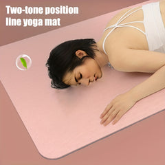 TPE Non-slip Yoga Mat 183x61cm Shock Absorption Fitness Mat