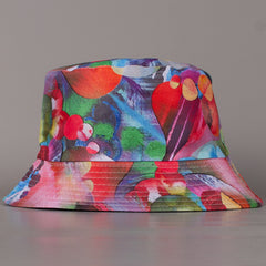 Colorful Reversible Bucket Hat Lightweight Sun Hat Fisherman Cap For Women