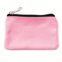 6pcs Canvas Zipper Makeup Bags Small Cosmetic Organizer Storage Pouch