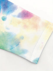 Girls Tie Dye Fleece Leggings Footless Tights Ants Bottom Kids Clothes