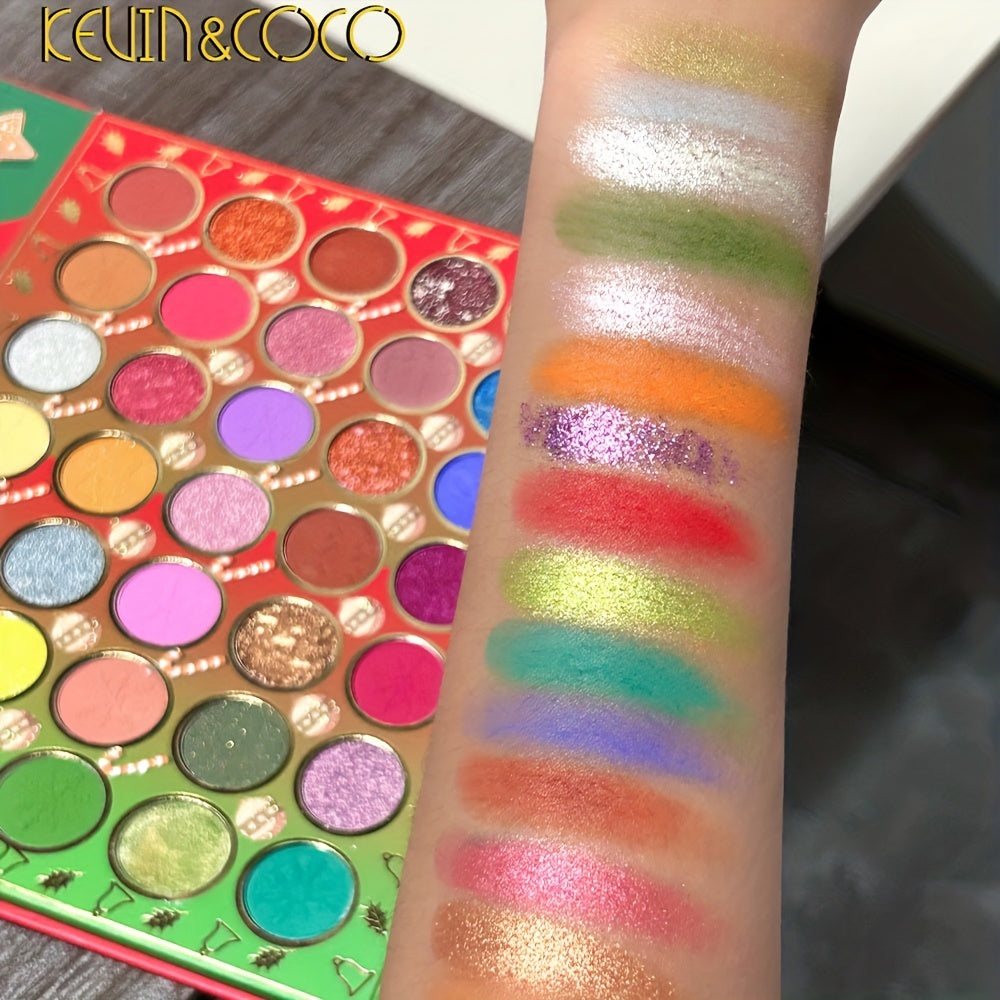 70 Colors Eyeshadow Palette Matte Pearly Sequin Finish Long Lasting Makeup