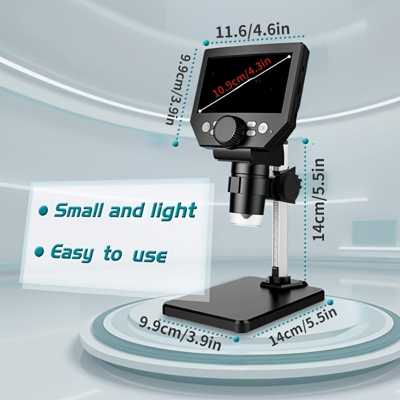 10MP LCD Digital Microscope 1080P Camera Video Record