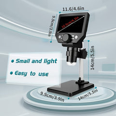 10MP LCD Digital Microscope 1080P Camera Video Record