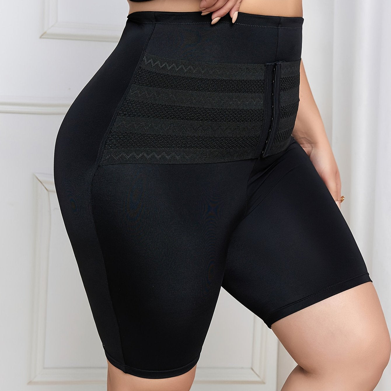 Women's Plus High Waisted Tummy Control Shapewear Shorts