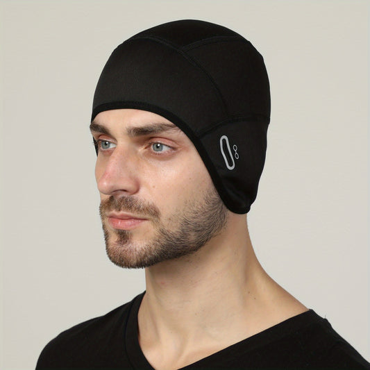 Winter Warm Hat Outdoor Riding Helmet Men Women Windproof Lined Motorcycle Bike