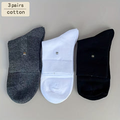3 Pairs Men's Winter Crew Socks Thick Soft Business Sock
