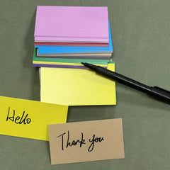 50pcs Colored Blank Handwritten Postcards Message Cards Memos