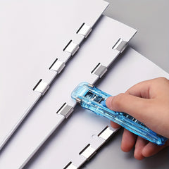Transparent Push Clips Set with 8 Clips, Bookbinding Clips - 11.48x2.49 cm
