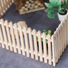 1:12 Scale Wooden Fence Model for Dollhouse & Garden Decor, DIY Photography Prop