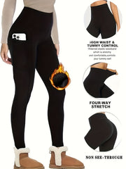 Winter Thermal High Waisted Sports Leggings Women's Activewear