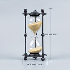 Retro Iron Art 15 Minute Timed Hourglass Creative Desktop Decoration Gift