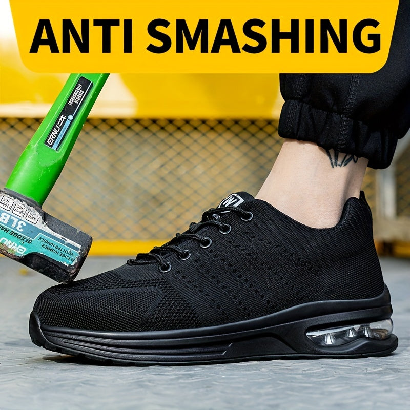 Men's Lace-up Safety Shoes Outdoor Durable Work Boots