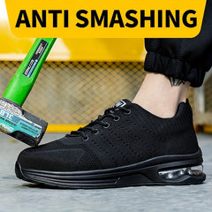 Men's Steel Toe Work Safety Shoes Non Slip