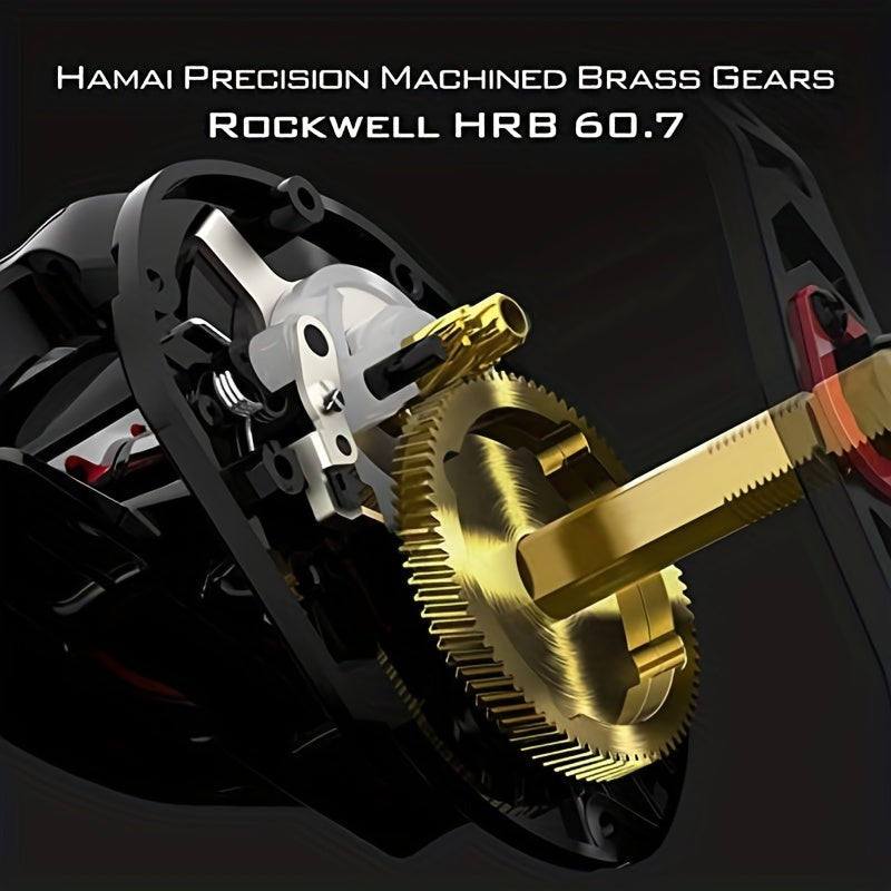 6.2:1 Gear Ratio Aluminum Handle Magnetic Braking Precision Fishing Tackle